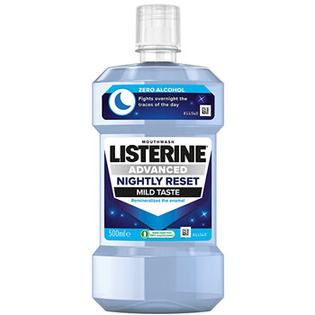 Listerine Advanced Nightly Reset Mild Taste Mouthwash - 500ml Burnos skalavimo skystis thumbnail 3