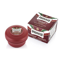 PRORASO Sandalwood Shaving Soap - Nourishing shaving soap with sandalwood 150ml savaiminio įdegio kremas