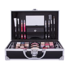 2K Fabulous Beauty Train Case Black Makiažo paletė Akių &scaron;e&scaron;ėlių paletė Moterims
