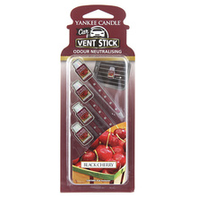 Yankee Candle Black Cherry Vent Stick (Ripe Cherries) - Scented Car Pin (4 PCS)