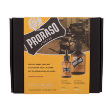 PRORASO Wood & Spice Special Beard Care Set Plaukų &scaron;ampūnas Vyrams