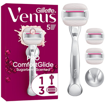 Gillette ComfortGlide Sugarberry strojek - Holic&iacute; strojek + 3 hlavice Skustuvas Moterims