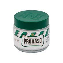 PRORASO Green Pre-Shaving Cream - Shaving cream 100ml savaiminio įdegio kremas