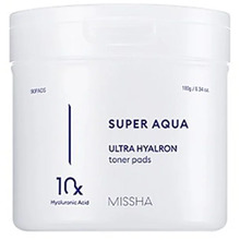 Missha Super Aqua Ultra Hyalron Toner Pads 90vnt drėgnos servetėlės Missha Super Aqua Ultra Hyalron Toner Pads 90vnt drėgnos servetėlės