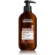 L&acute;Or&eacute;al Professionnel Barber Club Gel 3in1 (Beard, Face & Hair Wash) 200ml 200ml savaiminio įdegio kremas