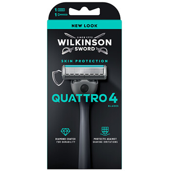 Wilkinson Sword Skin Protection Quattro 4 - razor + 1 head Skustuvas Vyrams