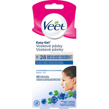 Veet Face wax strips for sensitive skin 40 pcs Moterims