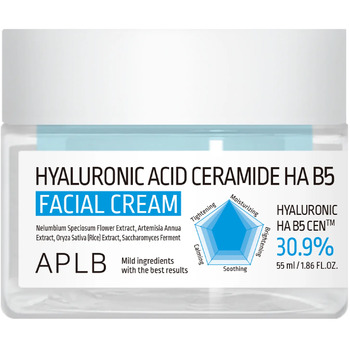 Aplb Hyaluronic Acid Ceramide HA B5 Facial Cream Dieninis veido kremas Unisex