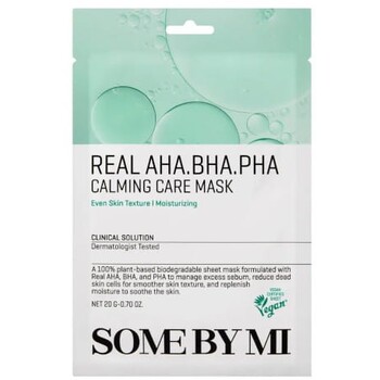 Some By Mi AHA.BHA.PHA Calming Care Mask 20ml Korėjietiška Lakštinė veido kaukė thumbnail 3