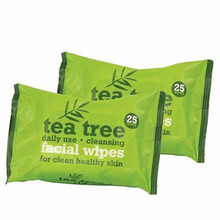 Xpel Tea Tree Valomosios servetėlės Makiažo valymo servetėlės Moterims