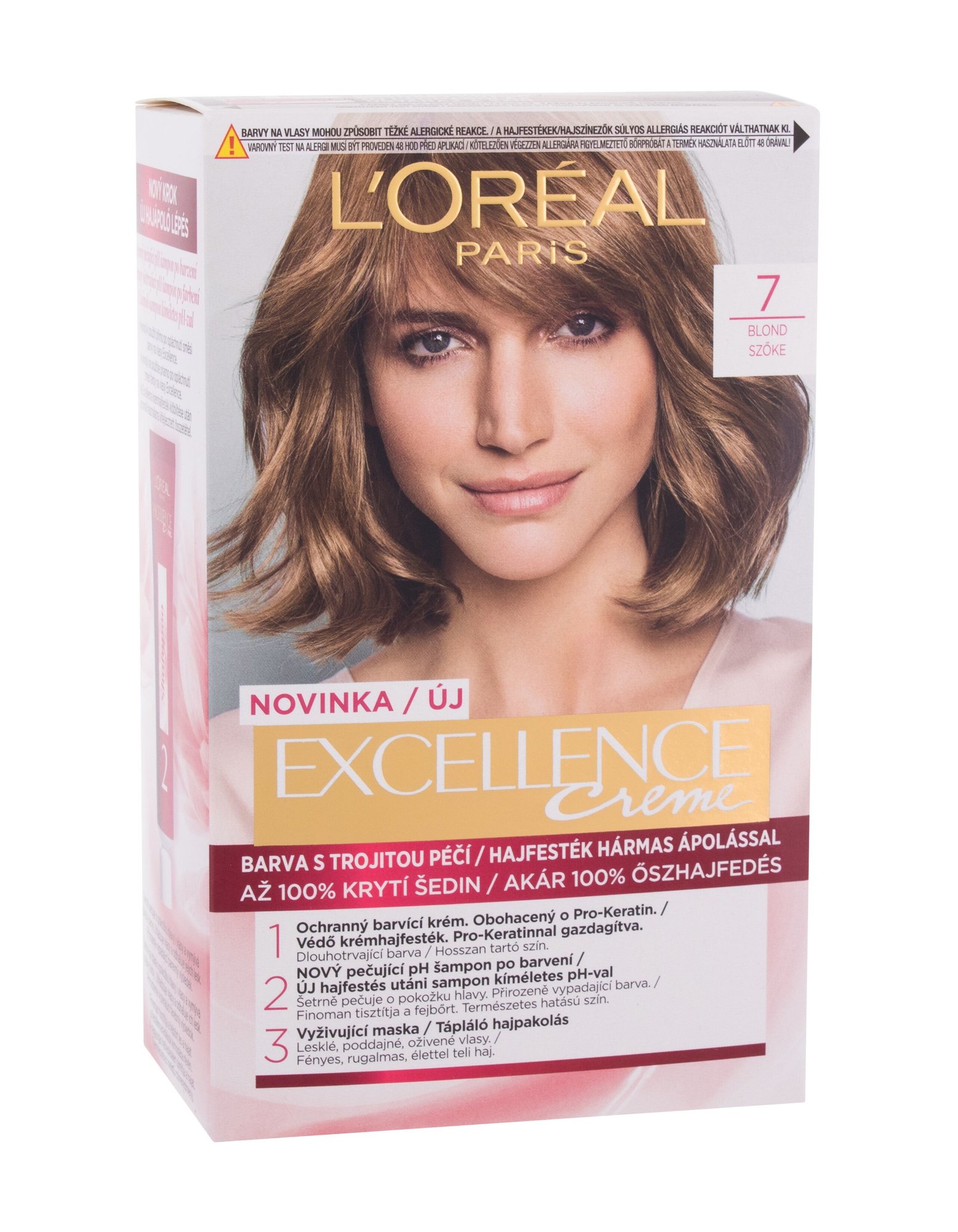 L'Oréal Paris Excellence Creme Triple Protection 48ml moteriška plaukų priemonė (Pažeista pakuotė)