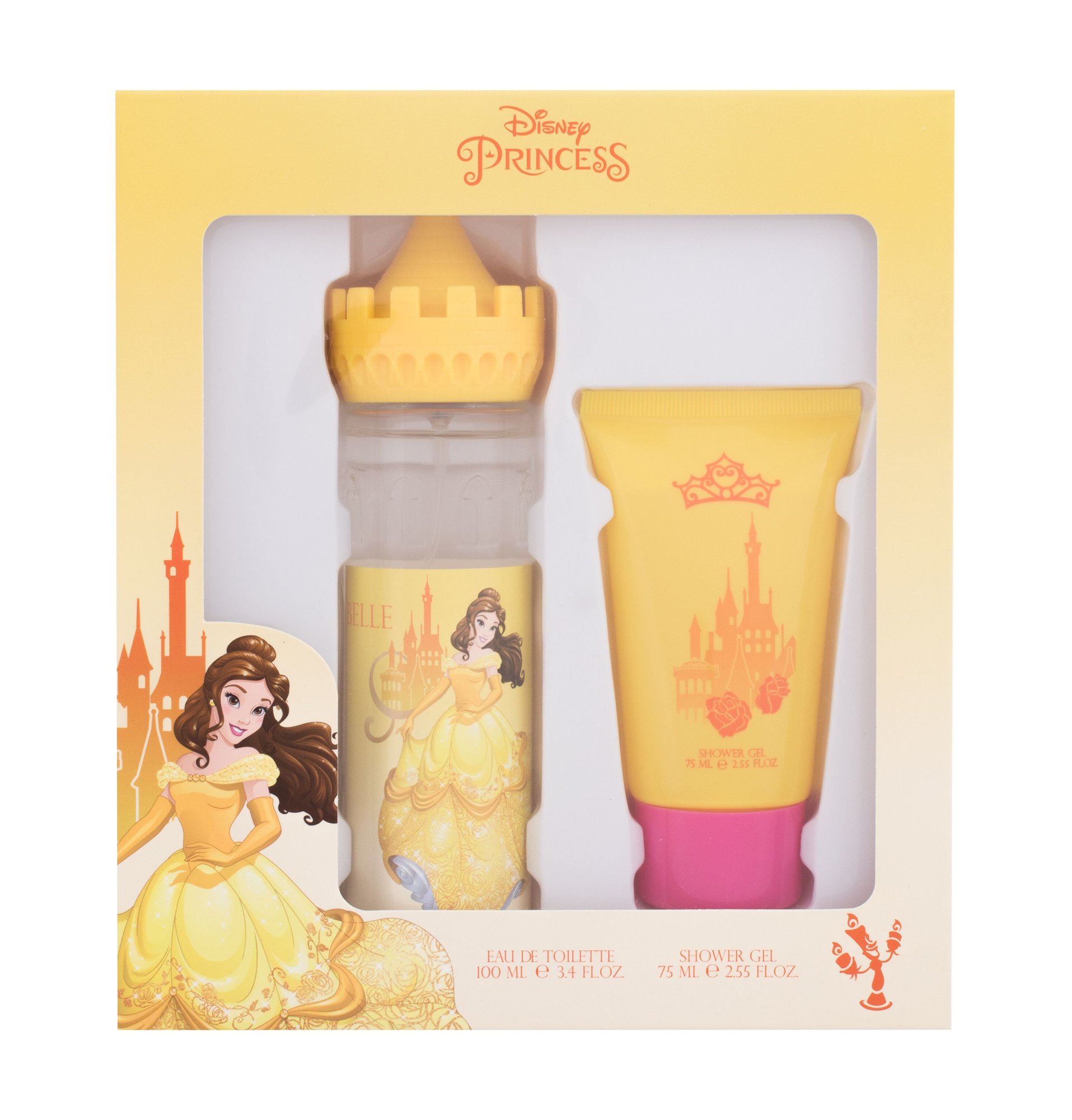 Disney Princess Belle 100ml Edt 100 ml + Shower Gel 75 ml Kvepalai Vaikams EDT Rinkinys