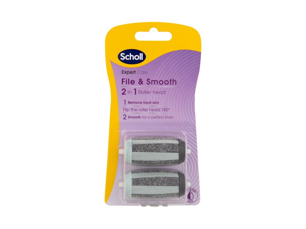 Scholl Expert Care File & Smooth 2in1 Roller Heads 2ml Pedikiūrui
