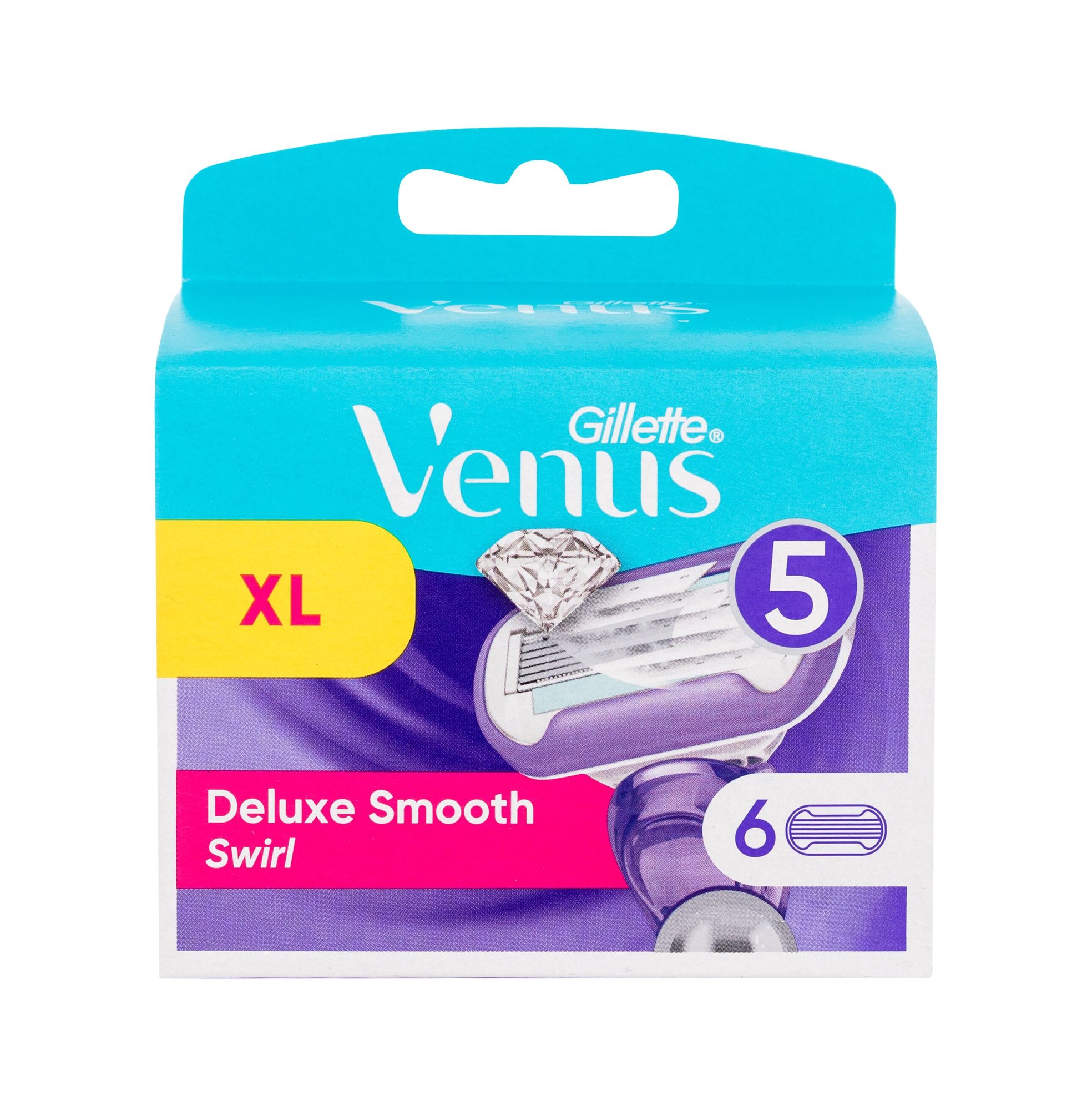 Gillette Venus Swirl 6vnt skustuvo galvutė (Pažeista pakuotė)
