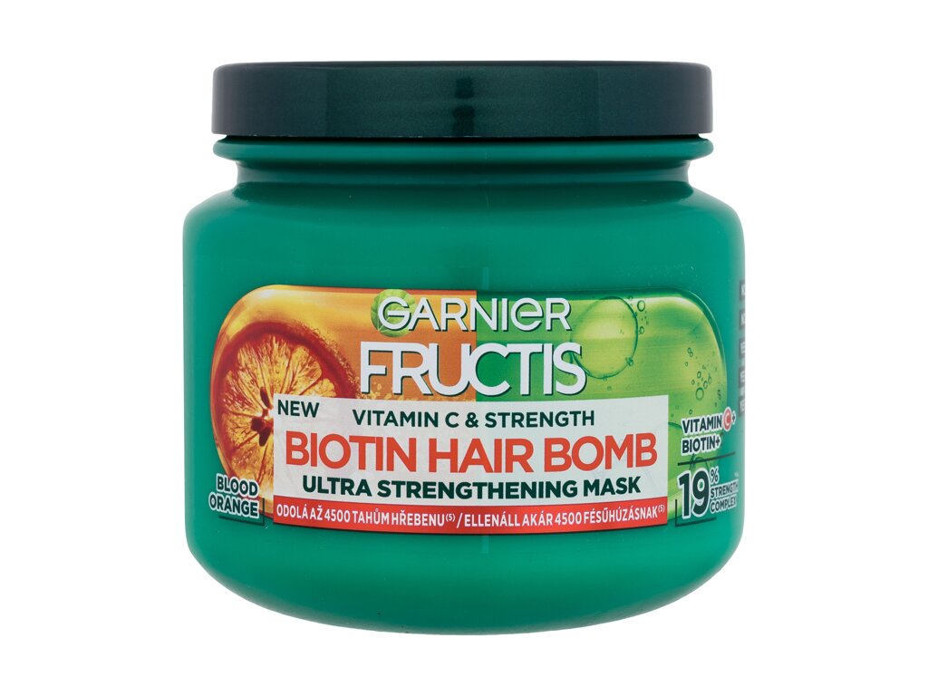 Garnier Fructis Vitamin & Strength Biotin Hair Bomb plaukų kaukė