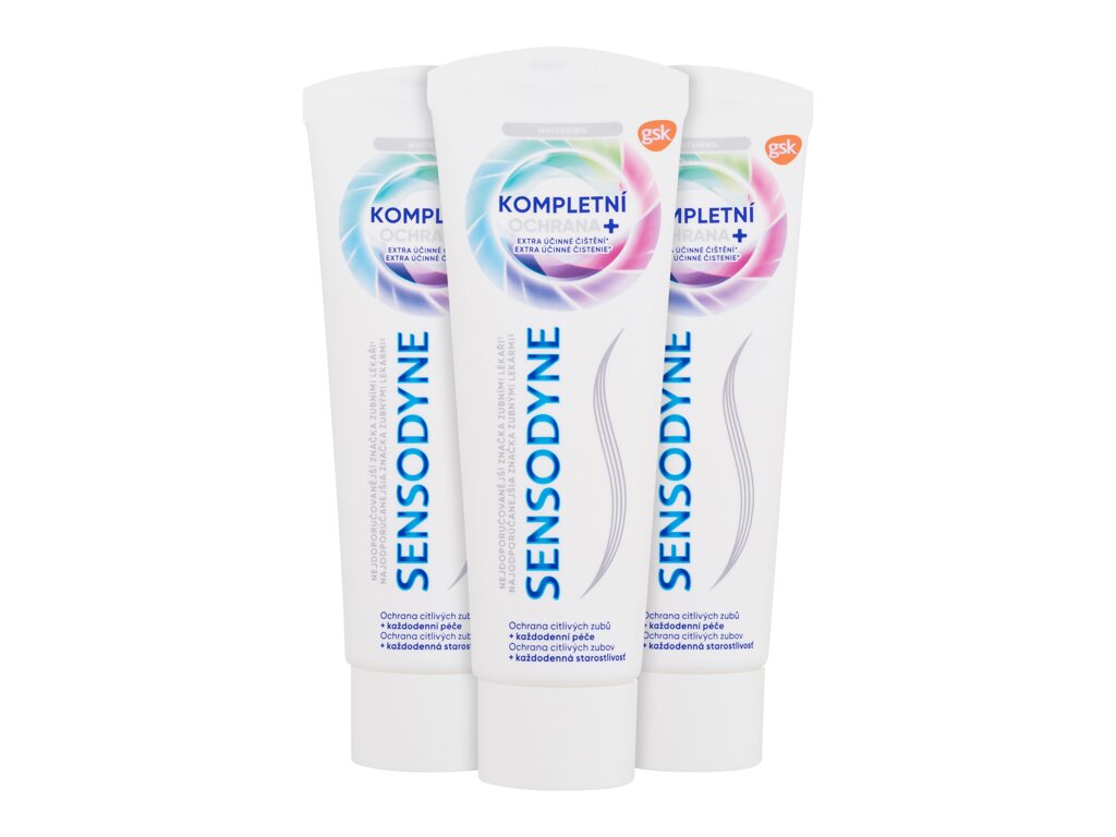 Sensodyne Complete Protection+ Whitening 3x75 ml Damaged box
