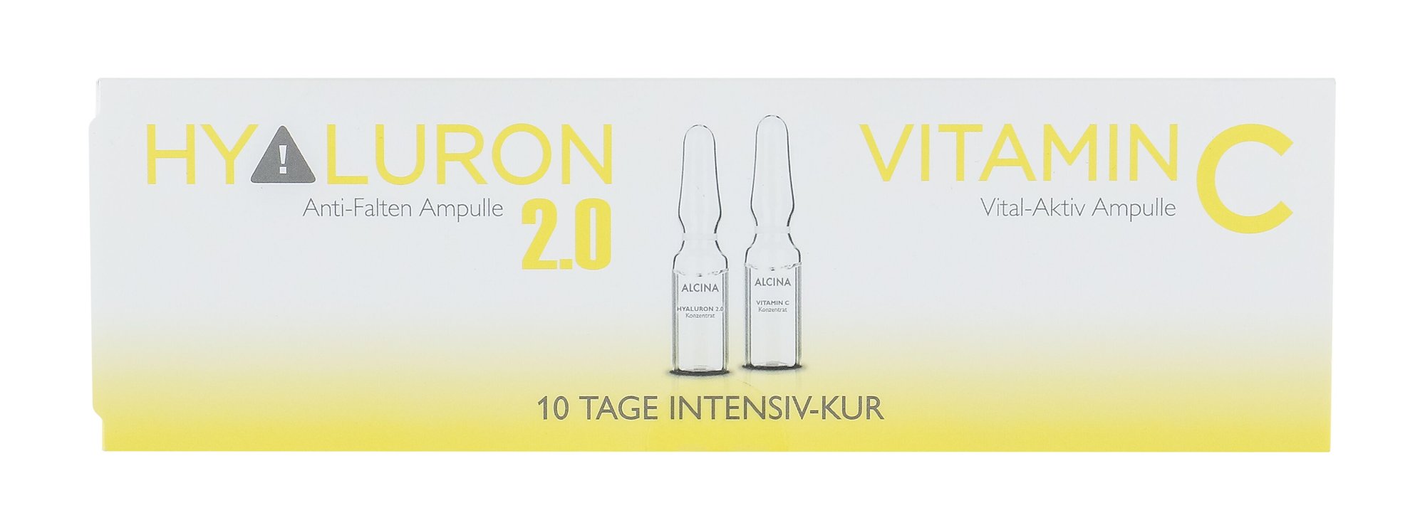 ALCINA Hyaluron 2.0 + Vitamin C Ampulle Odos serumas 5 ml Damaged box Set