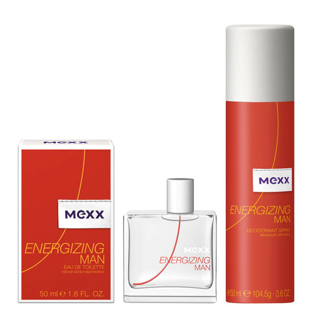Mexx Energizing Man 50ml Edt 50ml + 150ml Deodorant Kvepalai Vyrams EDT Rinkinys