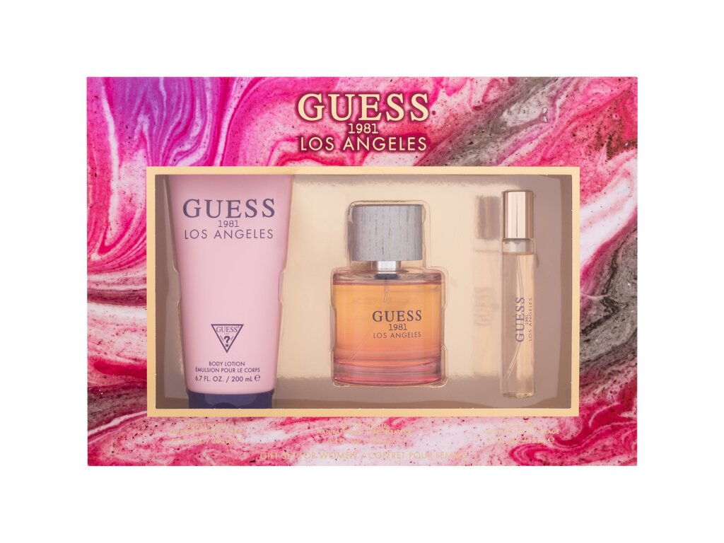Guess Guess 1981 Los Angeles 100ml Edt 100 ml + Body Lotion 200 ml + Edt 15 ml Kvepalai Moterims EDT Rinkinys