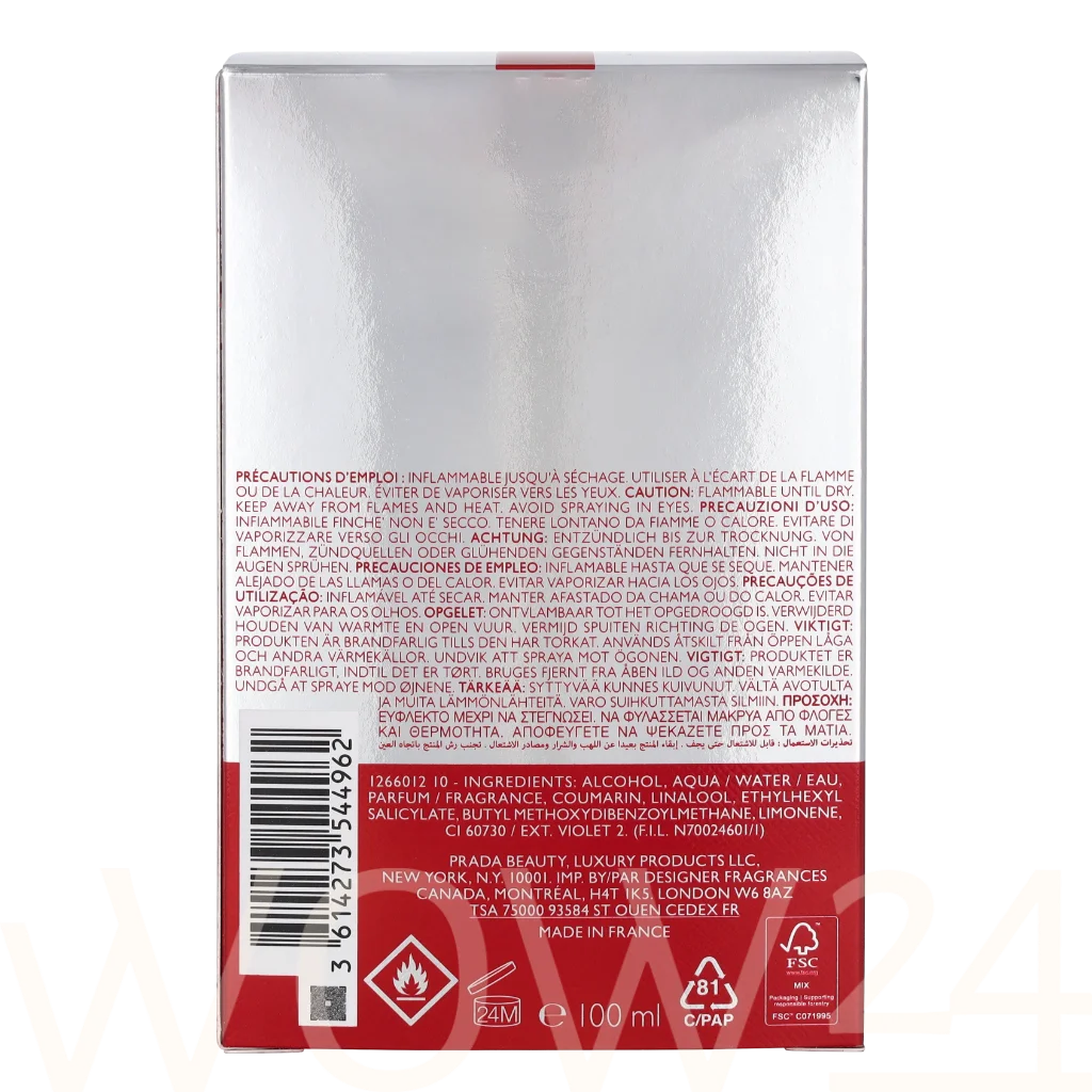 Prada Prada Luna Rossa Sport Pour Homme Edt Spray 100 ml kvepalai Vyrams