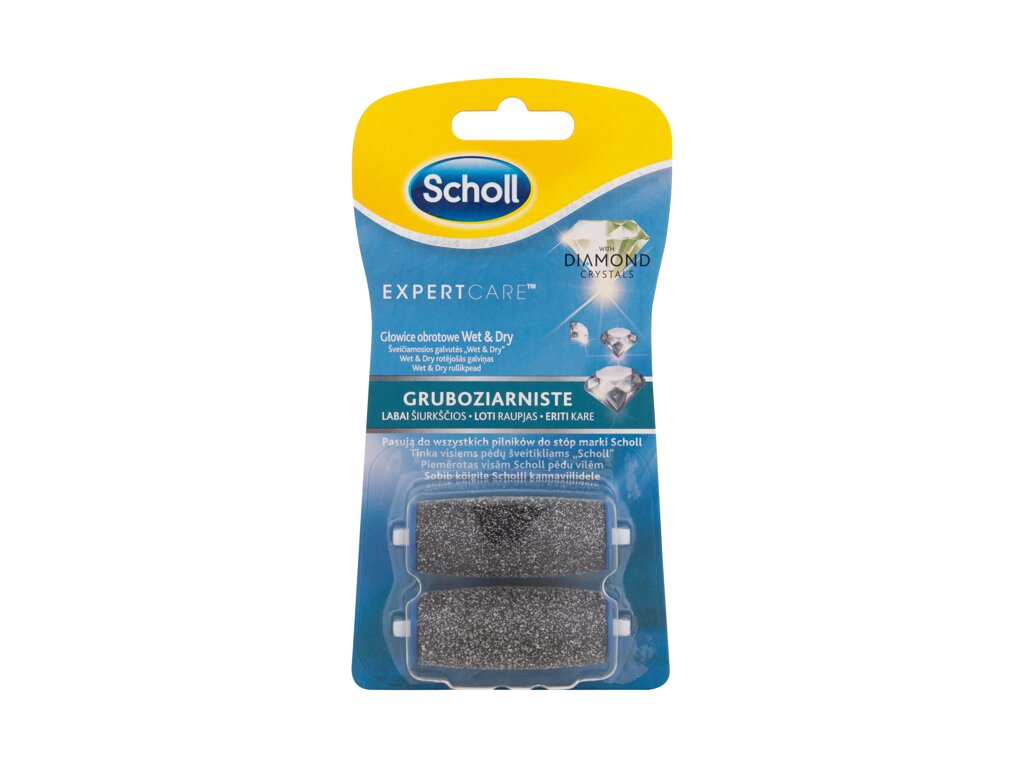 Scholl Expert Care Wet & Dry Roller Heads with Diamond Crystals 2ml Pedikiūrui