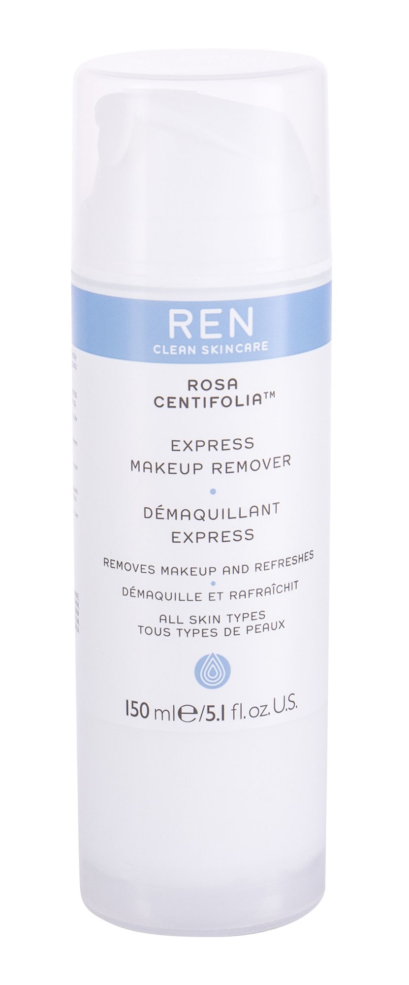 Ren Clean Skincare Rosa Centifolia Express 150ml veido valiklis (Pažeista pakuotė)