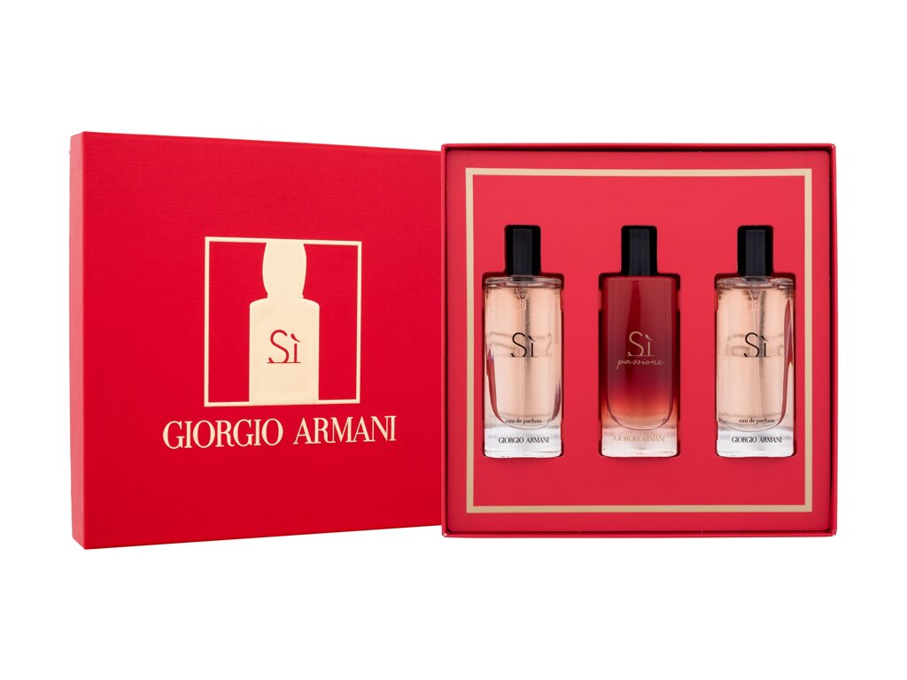 Giorgio Armani Si Collection 15ml Edp Si 2 x 15 ml + Edp Si Passione 15 ml Kvepalai Moterims EDP Rinkinys