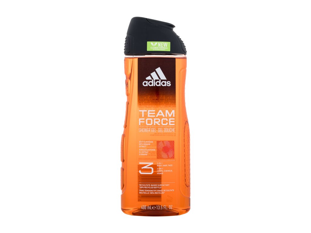 Adidas Team Force Shower Gel 3-In-1 Du&scaron;o gelis 400 ml Damaged box