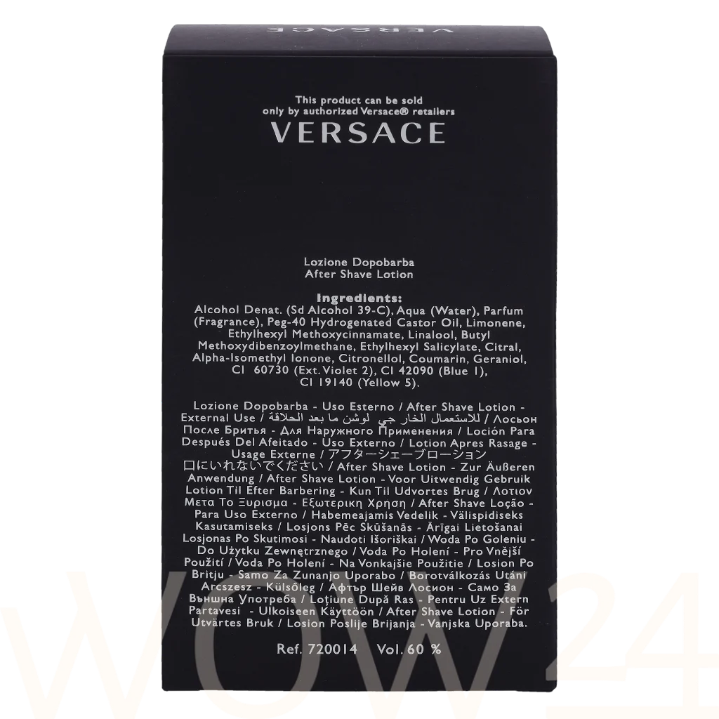 Versace Versace Pour Homme After Shave Lotion 100 ml vanduo po skutimosi