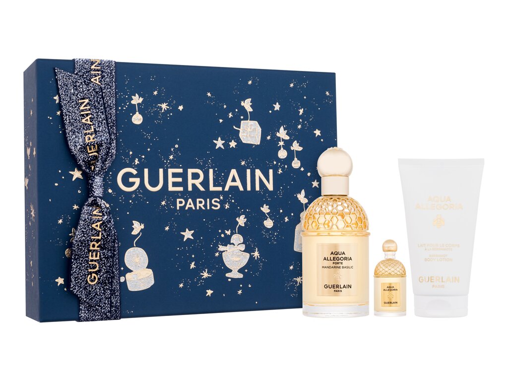 Guerlain Aqua Allegoria Forte Mandarine Basilic Eau De Parfum 75 ml Edp 75 ml + Edp 7,5 ml + Body Lotion 75 ml Set