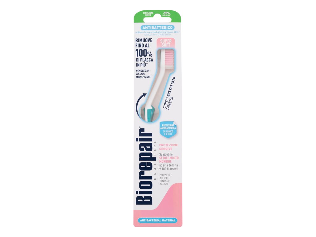Biorepair Antibacterial Toothbrush Super Soft dantų šepetėlis