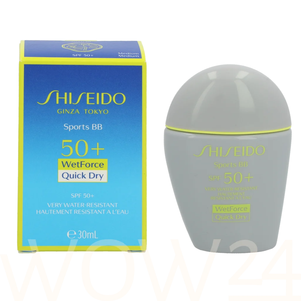 Shiseido Shiseido Sports BB Wetforce Quick Dry SPF50+ 30 ml natūrali veido odos priežiūros priemonė