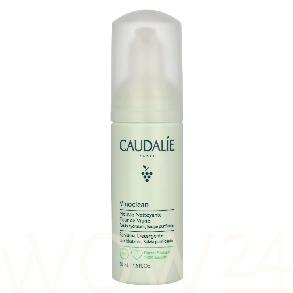 Caudalie Caudalie Vinoclean Instant Foaming Cleanser 50 ml natūrali veido odos priežiūros priemonė
