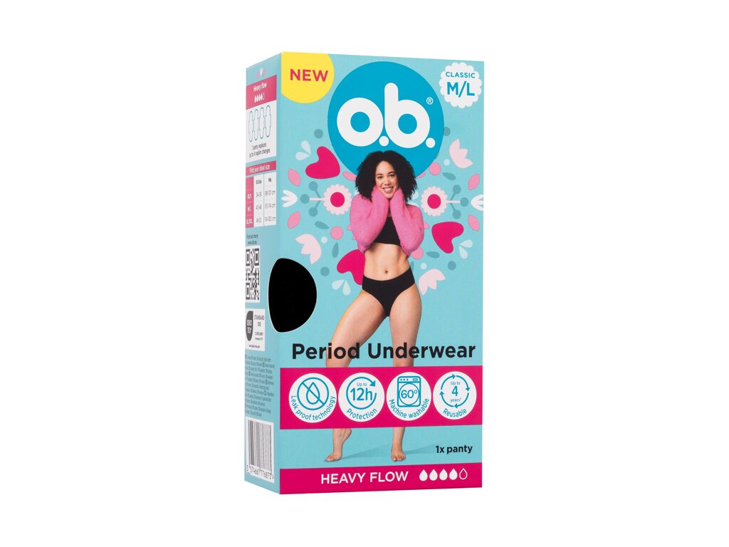 o.b. Period Underwear Mėnesinių kelnaitės 1 ml Damaged box