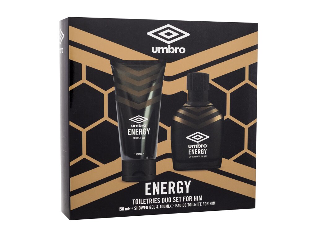 UMBRO Energy 100ml Edt 100 ml + Shower Gel 150 ml Kvepalai Vyrams EDT Rinkinys (Pažeista pakuotė)