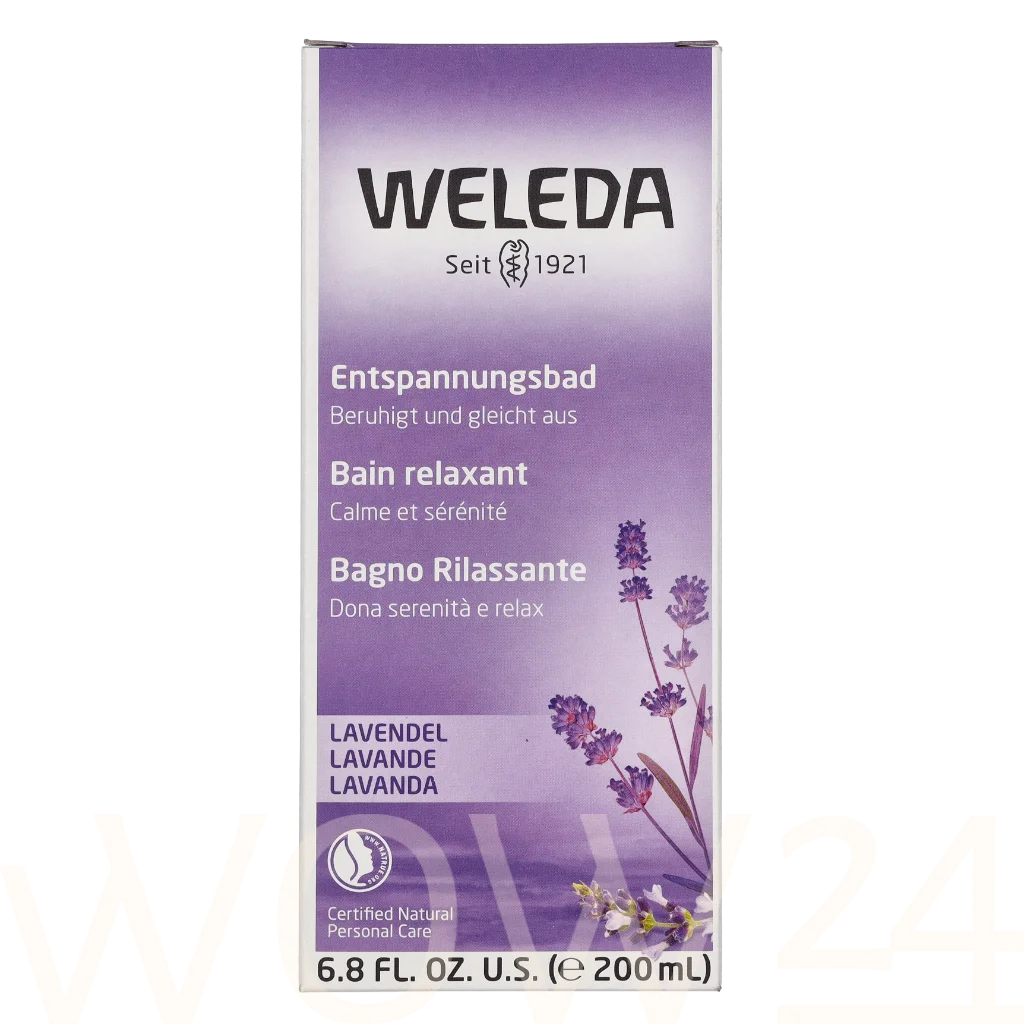 Weleda Lavender Relaxing Bath Milk Vonios aliejus Vonios aliejaus Moterims