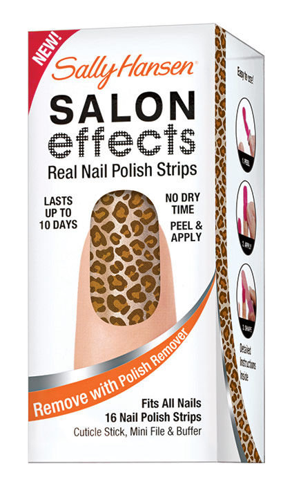 Sally Hansen Salon Effects Nail Polish Strips 20g 16x Nail Polish Strips + Cuticle Stick + File nagų lakas Rinkinys