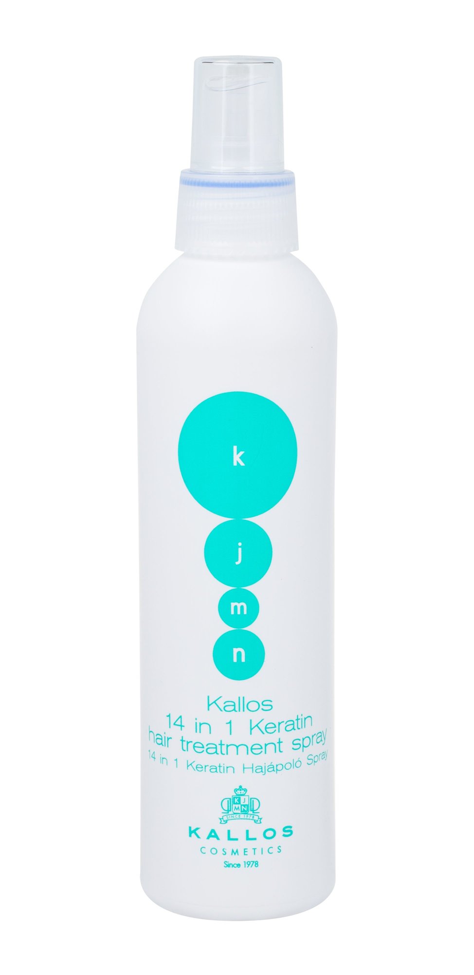 Kallos Cosmetics KJMN 14 in 1 Keratin 200ml plaukų serumas (Pažeista pakuotė)