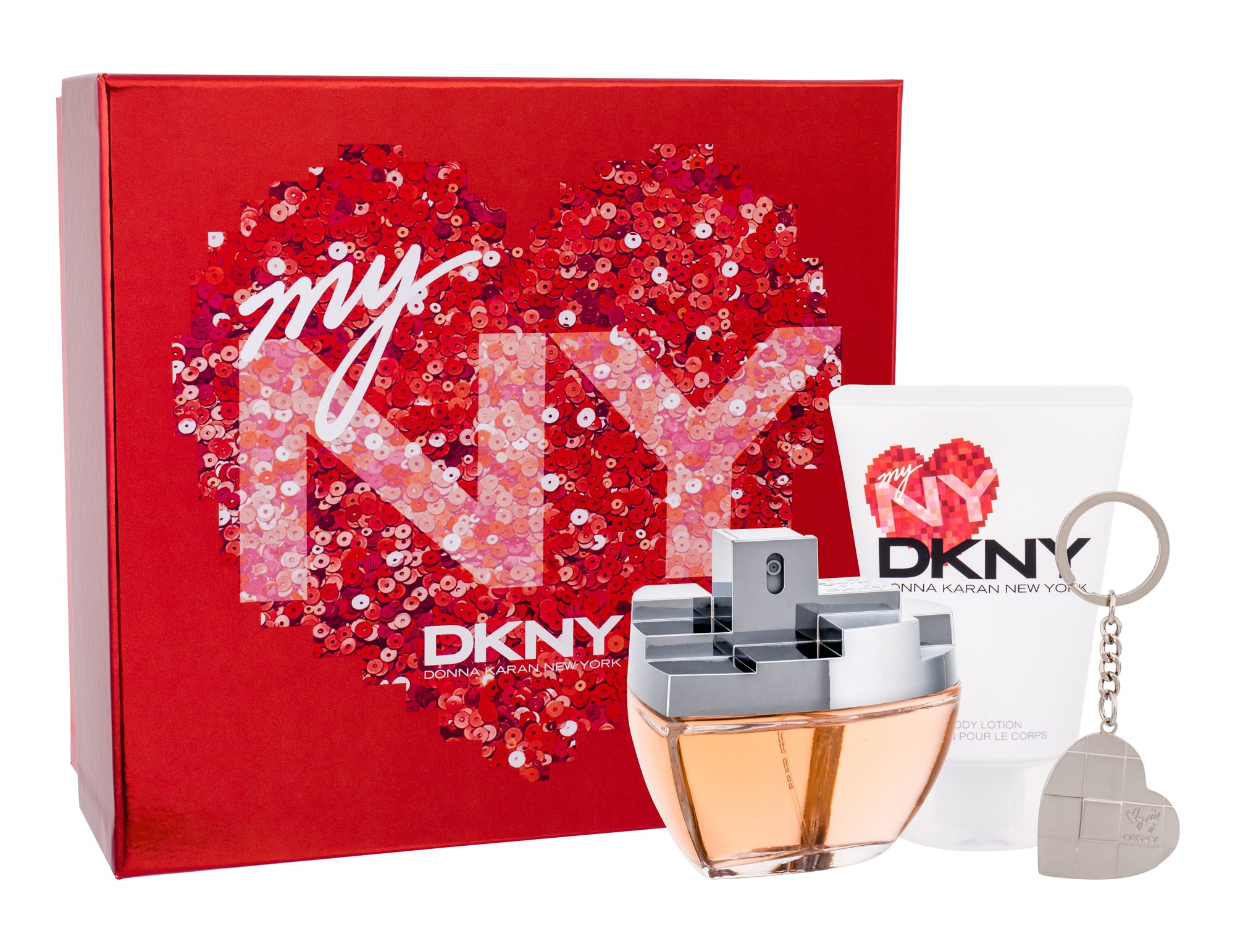 DKNY My NY 100ml Edp 100 ml + Body Lotion 100 ml + Key Ring Kvepalai Moterims EDP Rinkinys