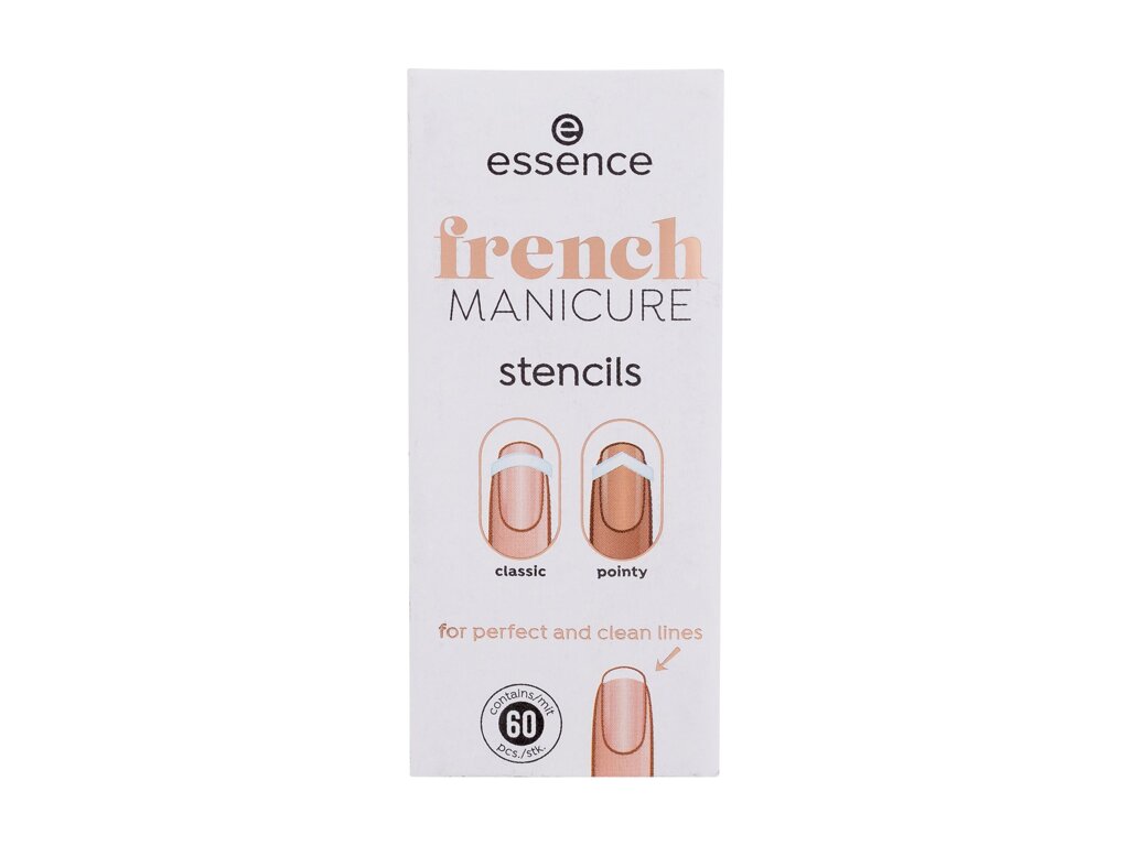 Essence French Manicure Stencils 60vnt Manikiūro priemonė