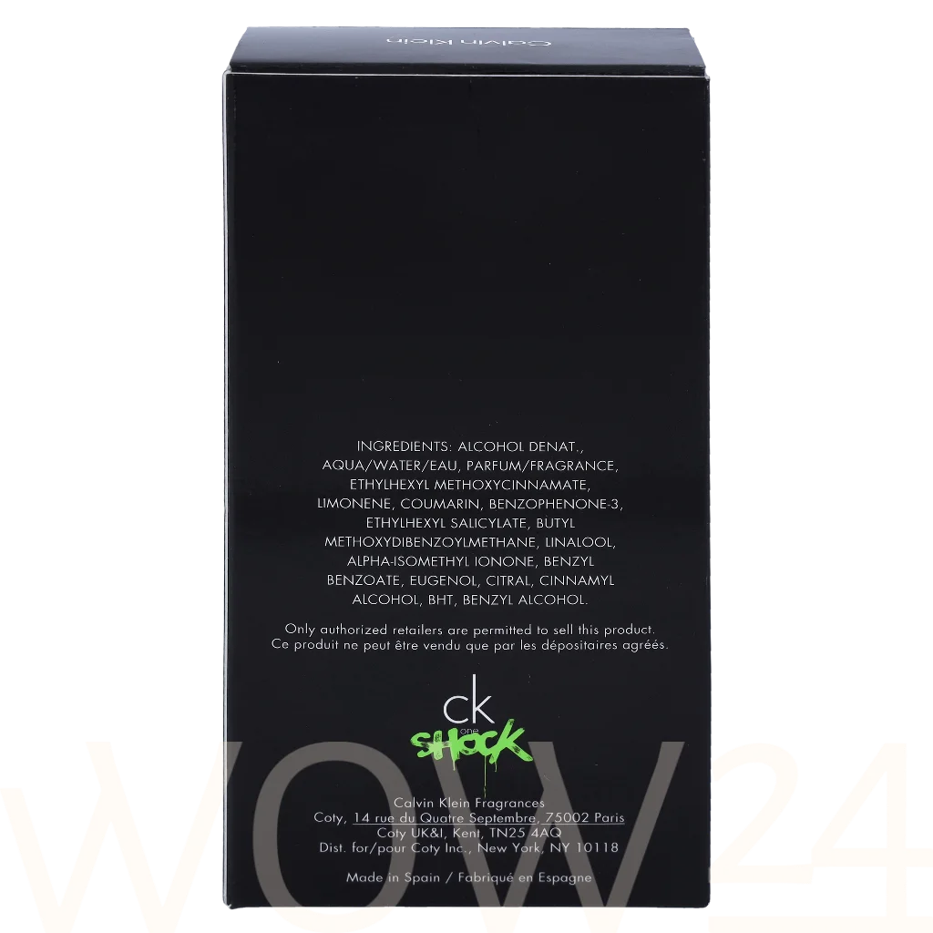 Calvin Klein Calvin Klein Ck One Shock Him Edt Spray 100 ml kvepalai Vyrams EDT