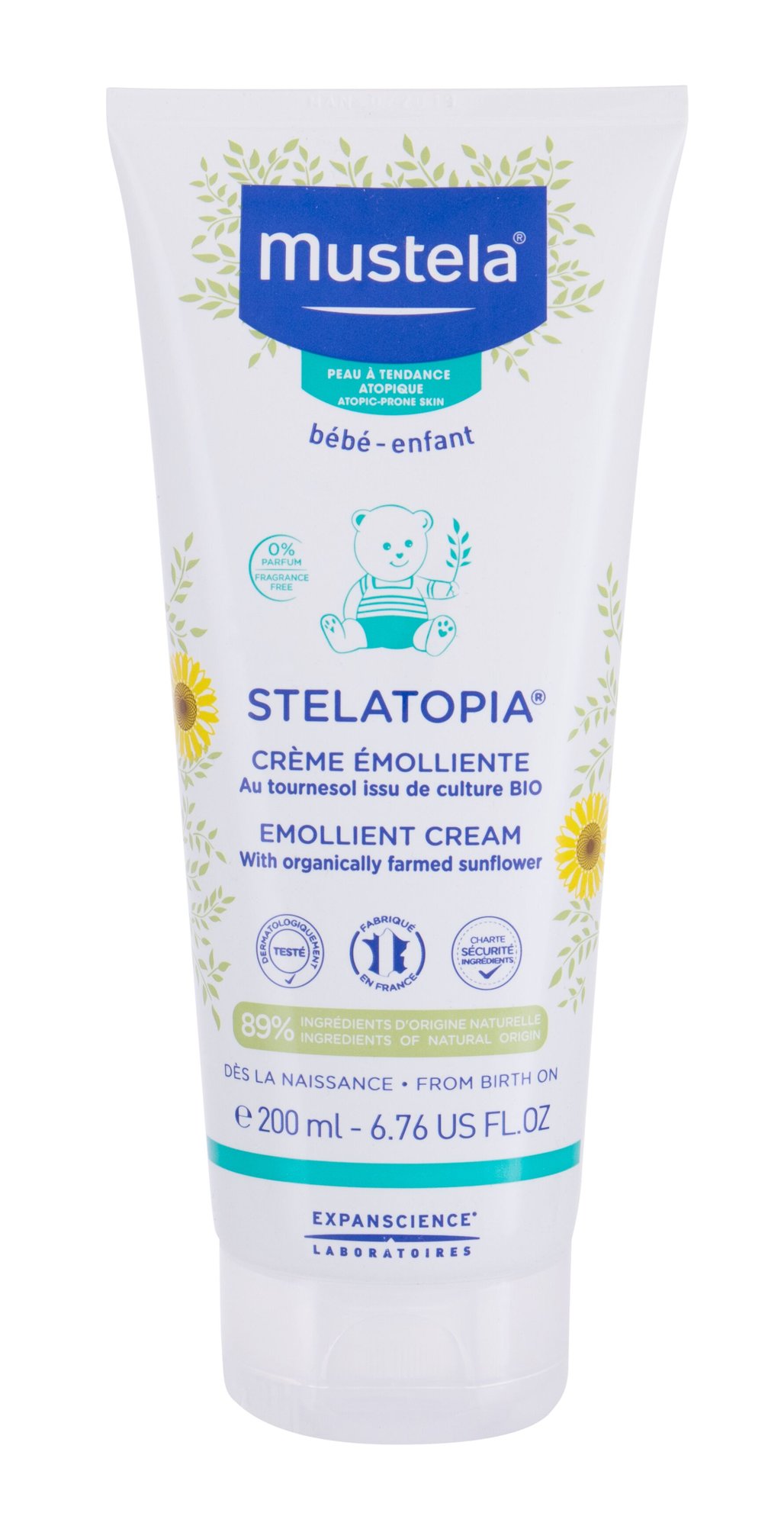 Mustela Bébé Stelatopia Emollient Cream 200ml dieninis kremas (Pažeista pakuotė)