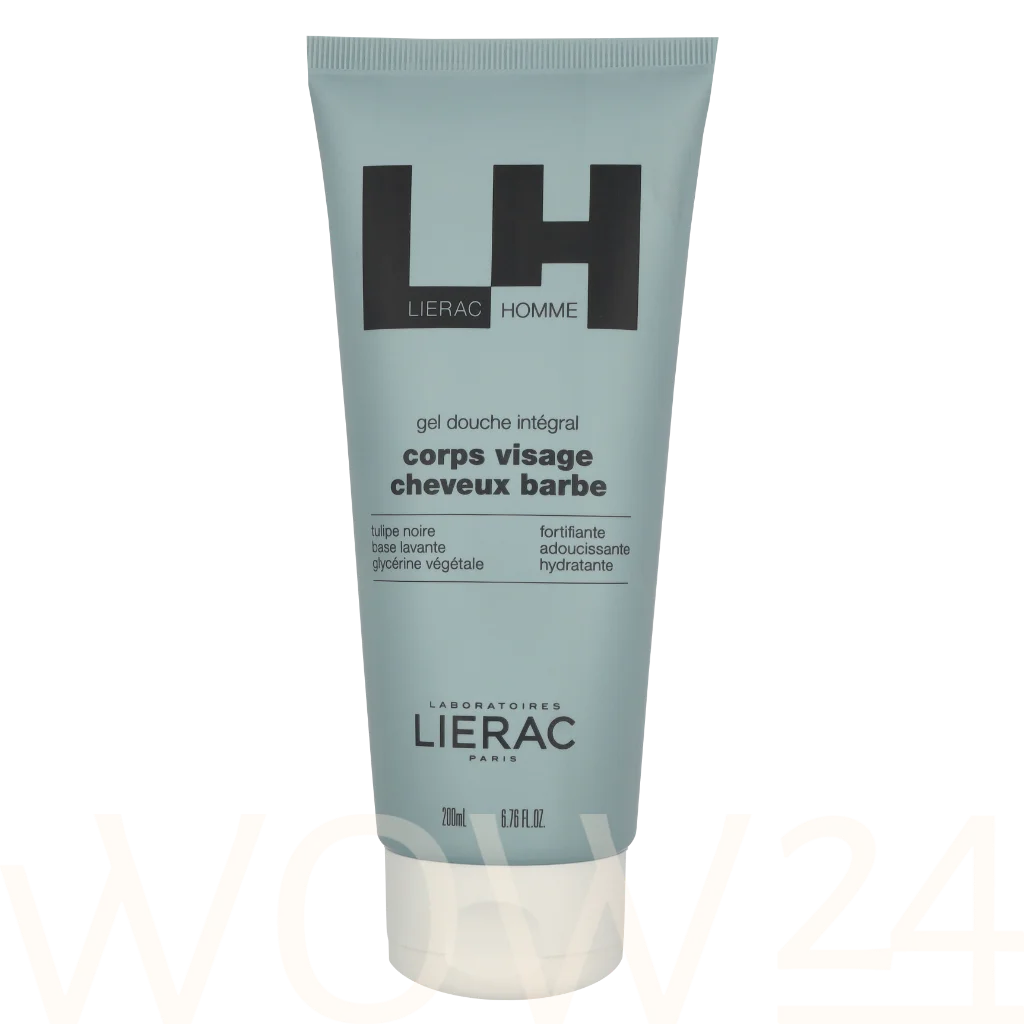 Lierac Paris Lierac Homme Shower Gel 200 ml natūrali veido odos priežiūros priemonė