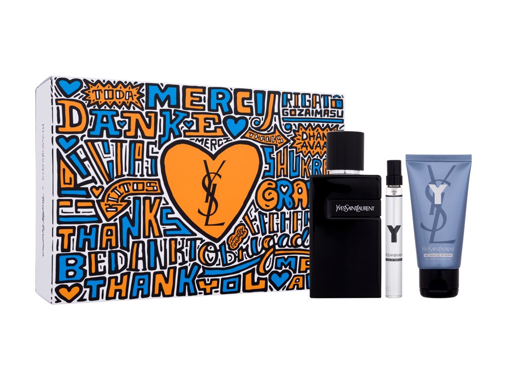 Yves Saint Laurent Y Le Parfum 100ml Edp 100 ml + Edp 10 ml + Shower Gel 50 ml Kvepalai Vyrams EDP Rinkinys