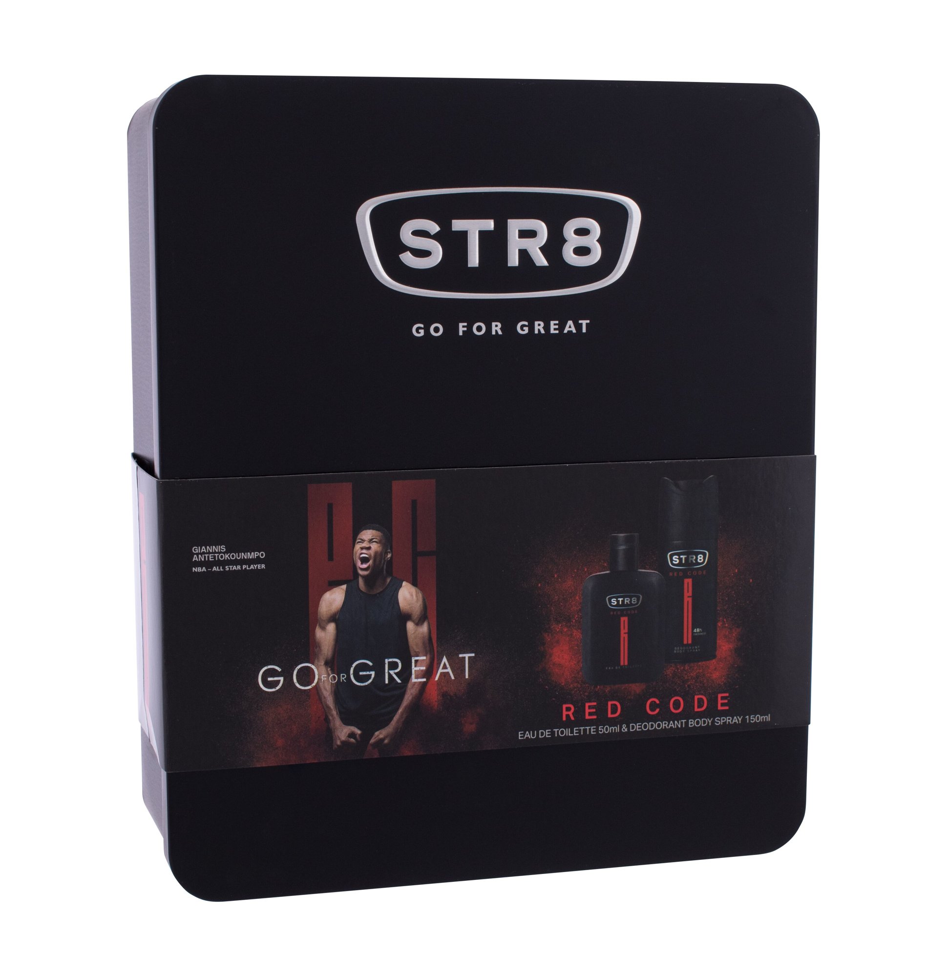 STR8 Red Code 50ml Edt 50 ml + Deodorant 150 ml Kvepalai Vyrams EDT Rinkinys
