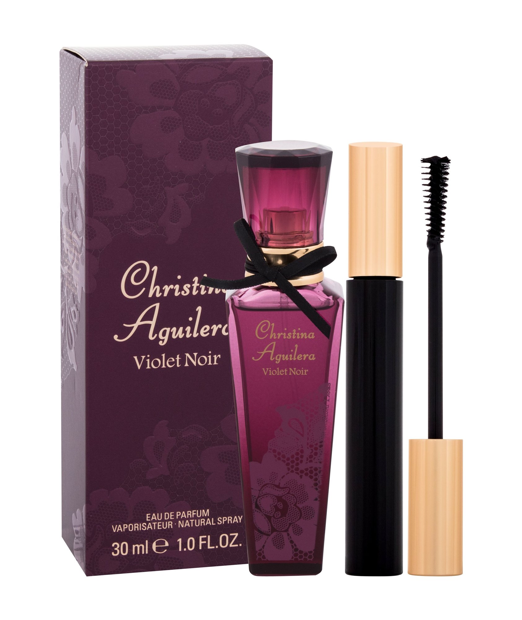 Christina Aguilera Violet Noir 30ml Edp 30 ml + Mascara 10 ml Kvepalai Moterims EDP Rinkinys