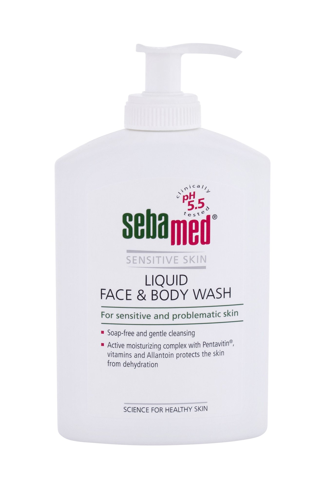SebaMed Sensitive Skin Face & Body Wash 300ml skystas muilas (Pažeista pakuotė)