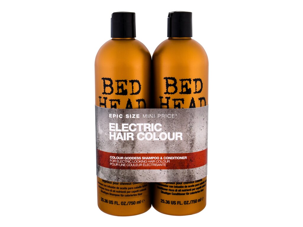 Tigi Bed Head Colour Goddess 750ml Shampoo 750 ml + Conditioner 750 ml šampūnas Rinkinys (Pažeista pakuotė)