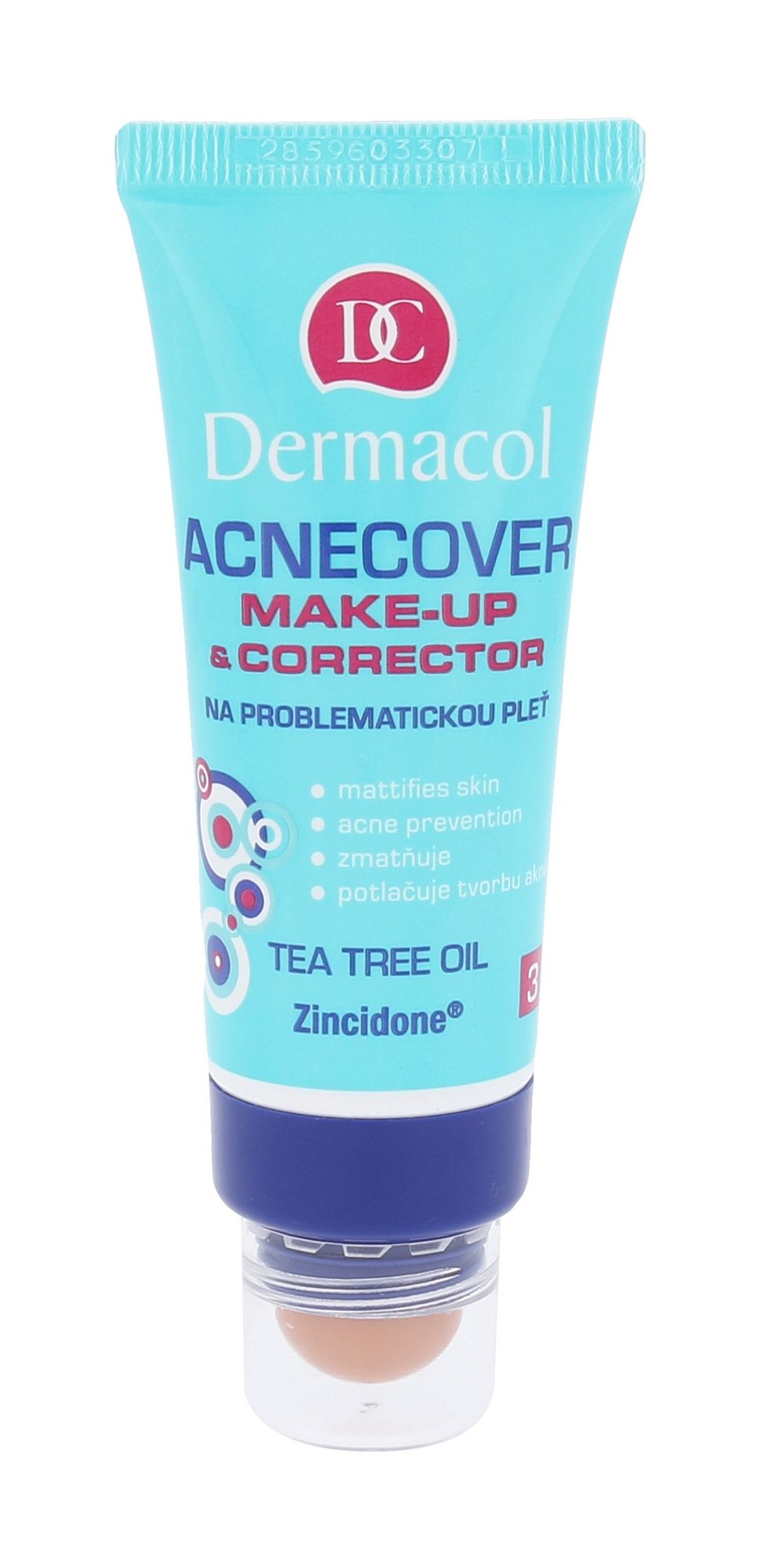 Dermacol Acnecover Make-Up & Corrector 30ml makiažo pagrindas