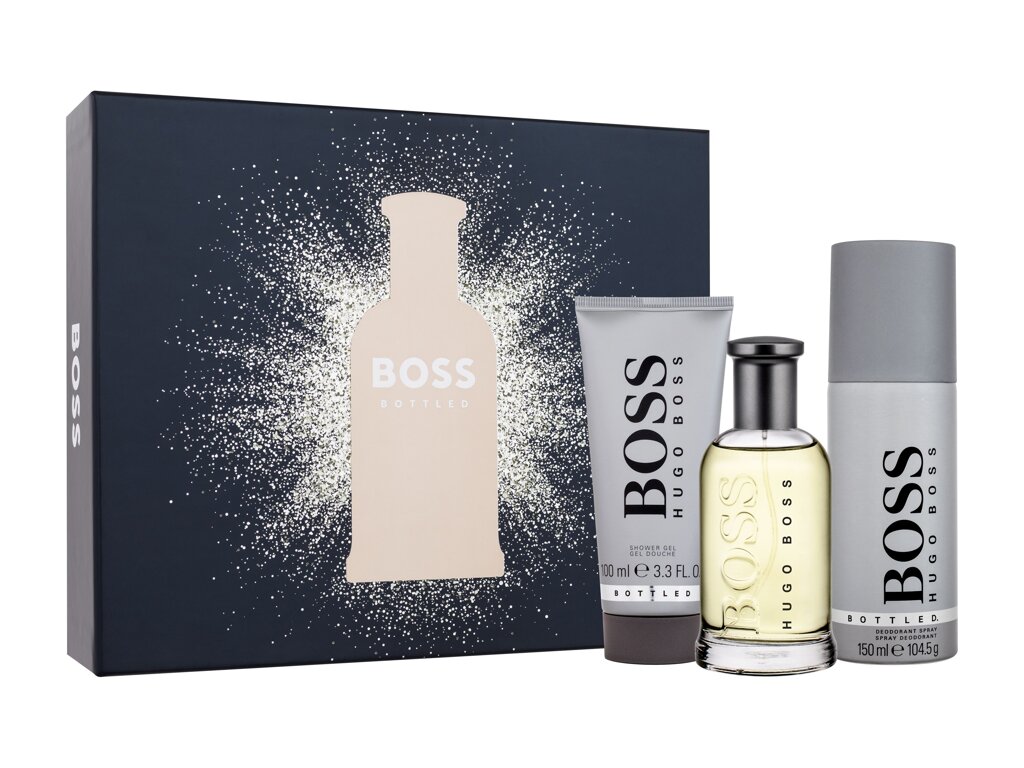 Hugo Boss Boss Bottled 100ml Edt 100 ml + Shower Gel 100 ml + Deodorant 150 ml Kvepalai Vyrams EDT Rinkinys